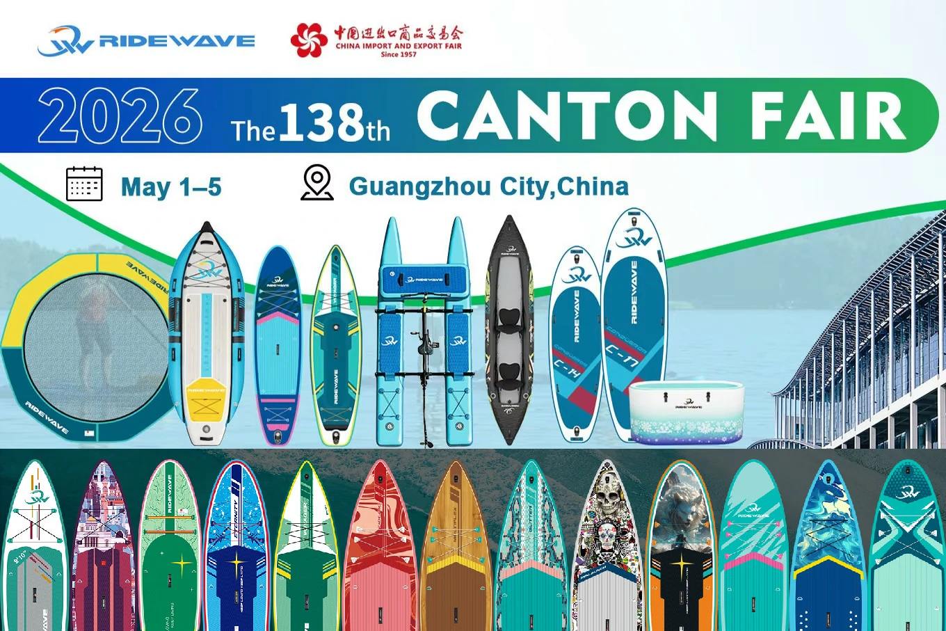 Sejra lejn il-138 Fiera ta' Canton? Iltaqa' Ridewave Fuq Booth